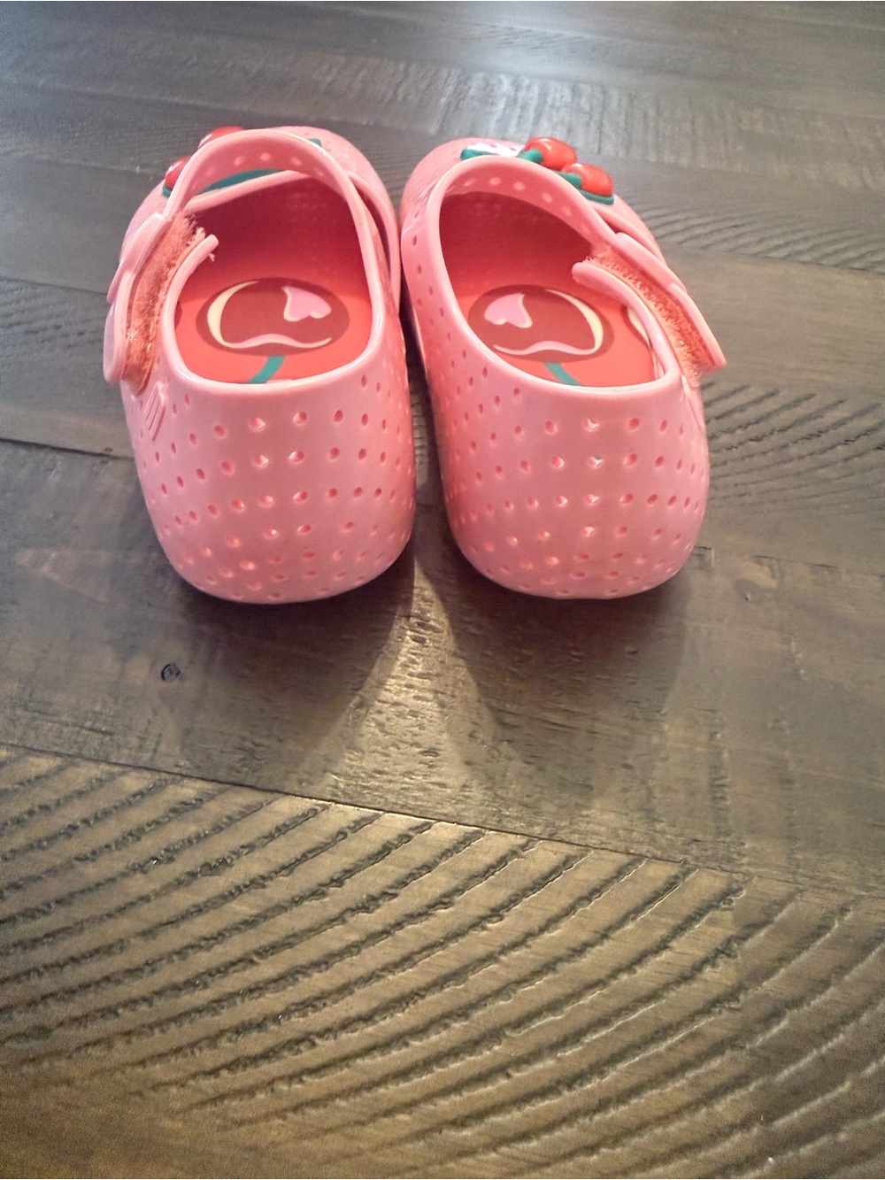 Mini Melissa Pink Cherry Pop Mary Jane Sandals - Picture 4 of 5